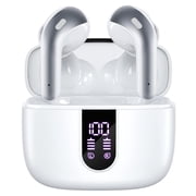TAGRY Bluetooth Headphones True Wireless Earbuds 60H Playback LED Power Display Earphones with Wireless Charging Case IPX5 Waterproof in-Ear Ear buds with Mic for TV Smart Phone Laptop Computer Sport