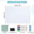 thumbnail image 2 of Uxcell 16"x24" Self Adhesive Magnetic Dry Erase Whiteboard Paper Set, White, 2 of 5