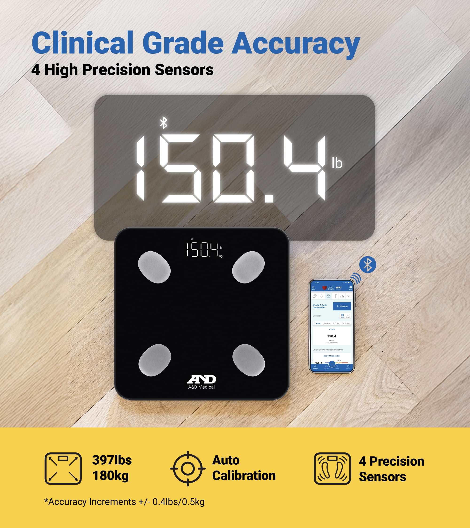 Body Composition Scale UC-450BLE with Bluetooth