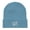 Light Avio Blue, variant on "Invisible Crown" (Organic Cotton Beanie) (Black)