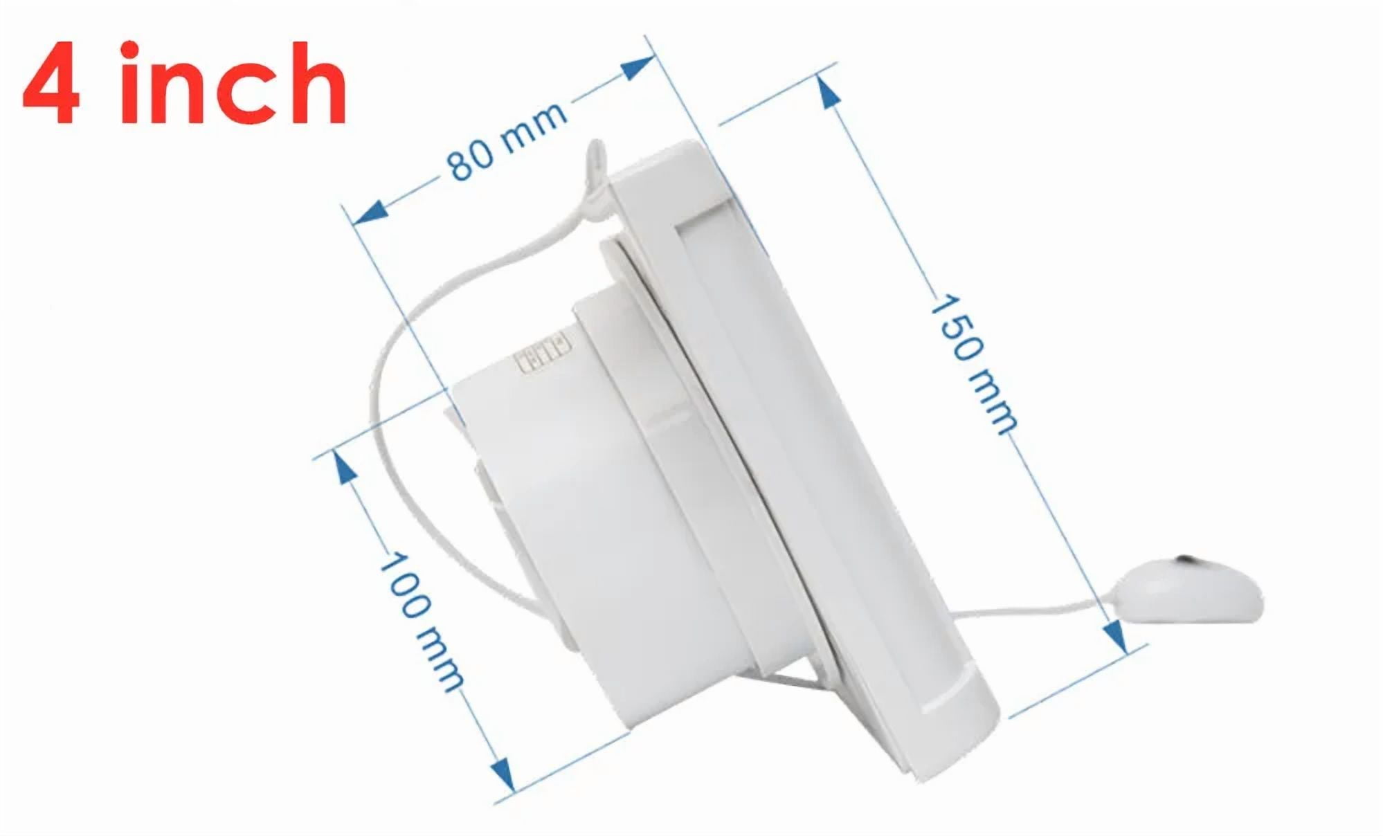 4 Inch 6 Inch Mute Bathroom Extractor Exhaust Fan Kitchen Toilet Wall Window Ventilation Fans With Power Cable ,Easy Installation