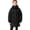 Black A, variant on Zpanxa Girls Hooded Drawstring Waist Long Puffer Jacket Kids Loose Bubble Warm Winter Coat with Big Cargo PocketsPink 7-8Years