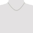 thumbnail image 3 of Auriga Fine Jewelry 14K White Gold 1.25mm Rolo Chain Necklace 16 inch for Women, 3 of 4
