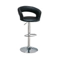 thumbnail image 3 of Home Square Contemporary Faux Leather Bar Stool in Black - Set of 2, 3 of 3