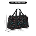 thumbnail image 3 of Disketp Colorful Insect Bolsa de Viaje Tipo Duffle, Bolso de Mano para Fin de Semana para Mujer, Bolsa de Gimnasio Ligera para Hombre, Esencial para Viajes, 3 of 7