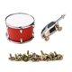 thumbnail image 4 of Eigraketly 20 piezas Snare Drum gancho para la oreja tornillo cabeza redonda pernos de Metal Hardware profesionales tornillos de montaje piezas de Accesorios para instrumentos musicales, 4 of 6