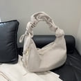 thumbnail image 4 of husxh Women Corduroy Hobo Handbag Ruched Shoulder Bag Adjustable Strap Slouchy Tote Bag with Zipper Hobo Purse for Work Travel, 4 of 7