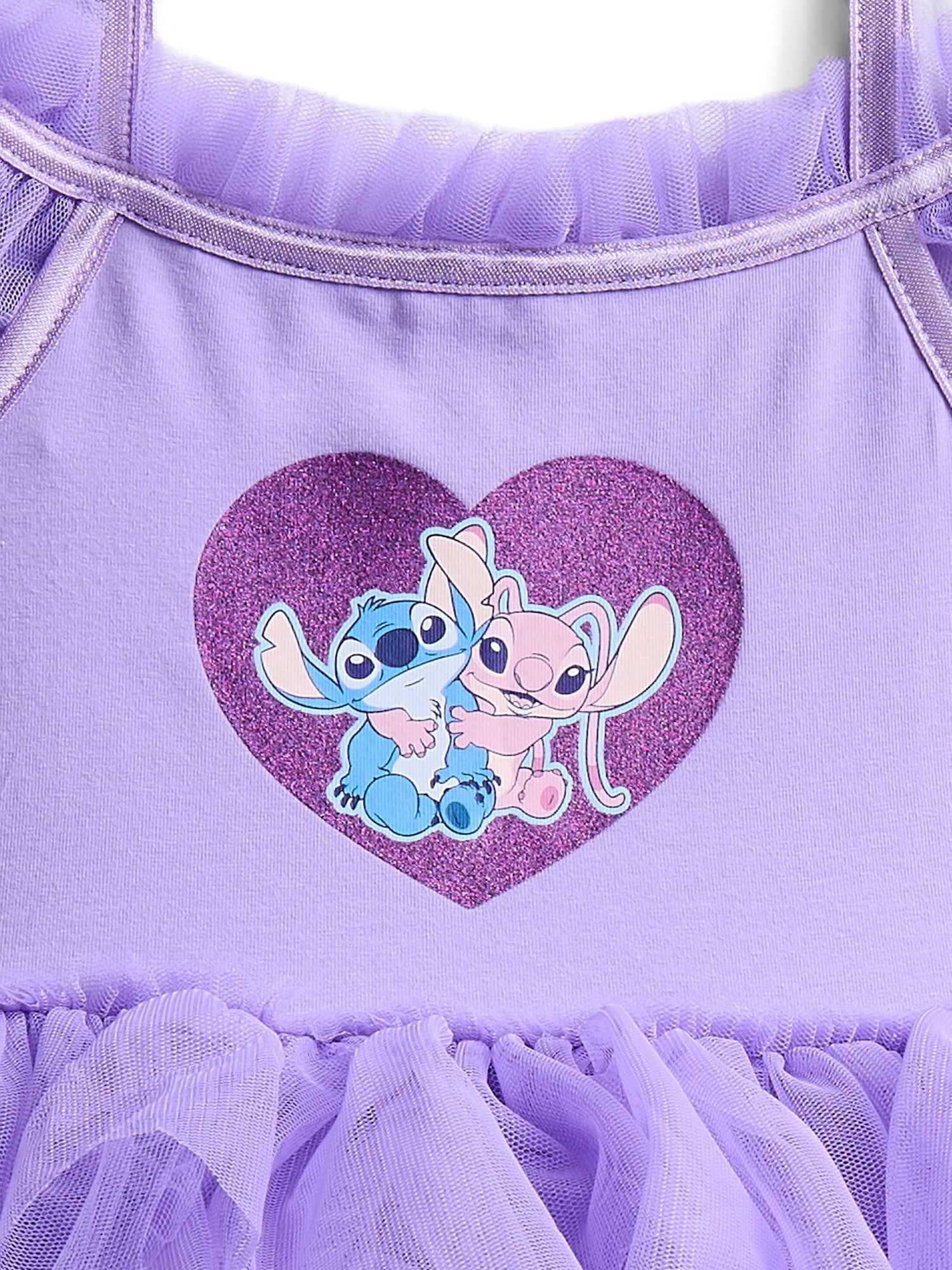 Lilo and Stitch Baby and Toddler Girls Glitter Tutu Dress, Sizes 0/3M-5T