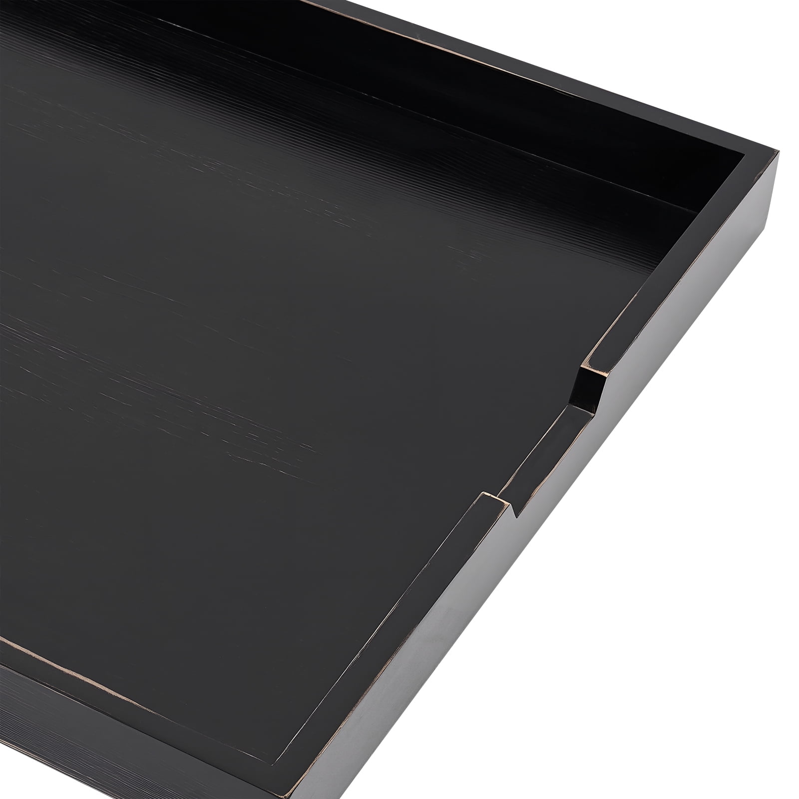 Peakora Wood Stove Top Cover Multifunctional Noodle Board Stove Covers with Built-In Handles Durable Extra Thick Pine Wood Handmade Cookware 29.5*22*2.5in Ebony Color