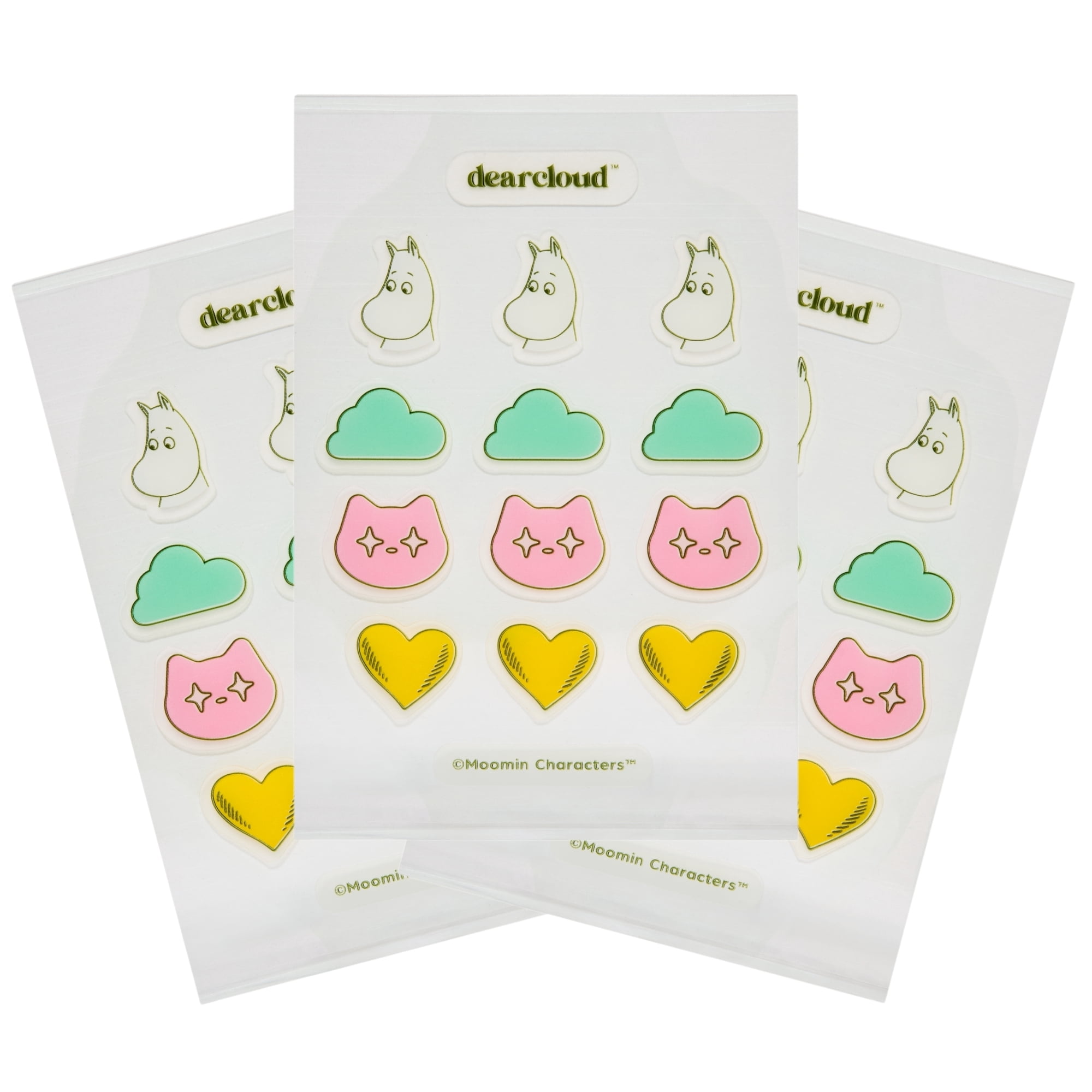 dearcloud x Moomin Farewell, Zits! Hydrocolloid Blemish Patches, Pimple Patches for Face, Acne Spot Treatment With Tea Tree Oil & Salicylic Acid (36 Count)