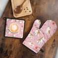thumbnail image 5 of Cavalier King Charles Spaniels and Flowers Kitchen Oven Mitt and Pot Holder Sets 2 Pcs for Baking, Cooking and Grilling, Heat Resistant Up To 392 °F, 5 of 7
