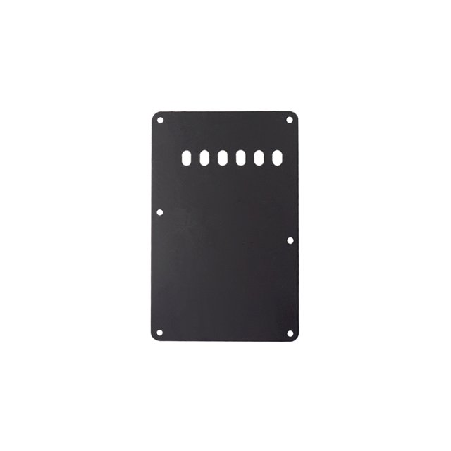 6 Holes Tremolo Cavity Cover Back Plate Rustproof Back Cover Pickguard Practical Scratch Plate Electric Guitar Part Accessories Black