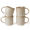 Cappuccino White, variant on Famiware Star 4-Piece Stoneware 12 oz Coffee Mug Set, Matte White