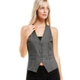 thumbnail image 5 of MixMatchy Women's Economy Dressy 3 Button Versatile Racerback Tuxedo Suit Vest Waistcoat, 5 of 5