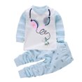 thumbnail image 3 of Jamsmile Toddler Boys Outfit Sets Children Cute Long Sleeve Print Shirts Tops And Pants 2PCS Child Kids Outfits, 3 of 3
