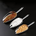 thumbnail image 3 of Three Sizes Stainless Steel Ice Scoop Metal Utility Food Spoon for Ice Candy Flour Sugar(Big), 3 of 6