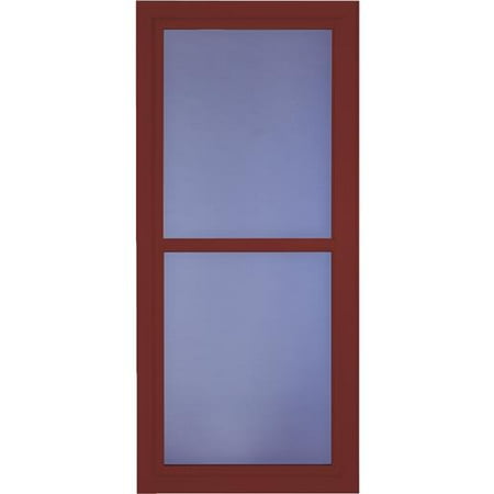 Larson Tradewinds Bevel Black Full View Aluminum Storm Door With