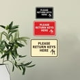 Signs ByLITA Classic Framed Please Return Keys Here Sign (Blue ...