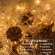 thumbnail image 4 of Cadena de luces navideñas con batería DealBeta 50 LED de 5 m, paquete de 4, 4 of 8