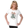 thumbnail image 4 of Relax Take Your Thyme Gardening Pun Womens Slim Fit Graphic Tee Brisco Brands X, 4 of 5