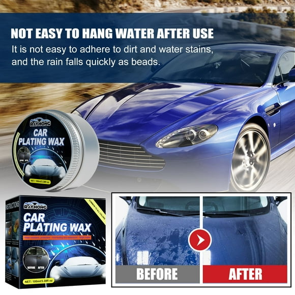 Deals Qaailabf Car Wax Crystal Plating Set, Car Coating Wax Hard Glossy Carnauba Wax Coating, Car Scratches Fast Repair With Waxing Sponge And Towel