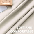 thumbnail image 5 of H.VERSAILTEX Light Blocking Thermal Insulated Window Curtains Bedroom Darkening Drapes for Living Room Back Tab/Rod Pocket Draperies, 2 Panels, 42" x 84", Ivory, 5 of 6