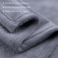 thumbnail image 2 of Soft Flannel Fleece Throw Blanket, 50" x 60", Gray, 1 Piece, 2 of 2