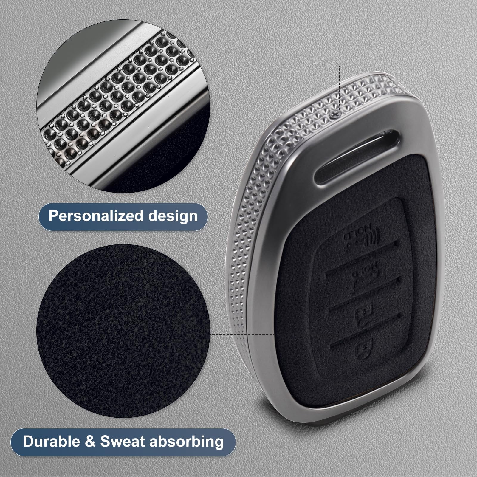 for Hyundai Key Fob Cover, Full Protection Key Case Shell Compatible with Hyundai Elantra Ioniq Sonata Tucson Elantra GT 4 Buttons