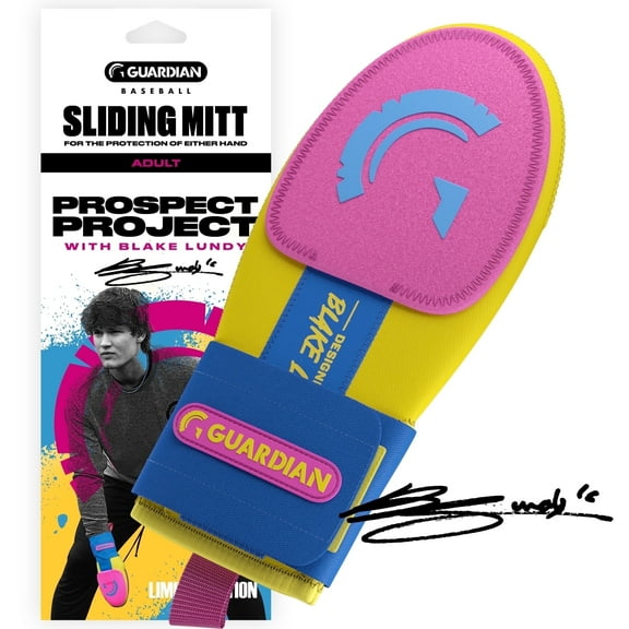 Guardian Baseball Prospect Project X Blake Lundy V2 Sliding Mitt Youth and Adult Sizes - Sliding Glove for Baseball - Elastic Compression Strap -LIMITED EDITION