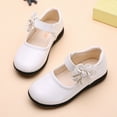 thumbnail image 3 of Girls School Uniform Shoes Mary Jane Flats Oxfords Casual Leather Flower Ankle Strap Dress Shoes for Kids, 3 of 6