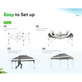 thumbnail image 2 of Quictent Pop up Canopy 12 x 12, One Person Set up Portable Instant Folding Shelter, Outdoor Canopy Tent with Extra Shade for Backyard, Patio, Party - Dark Grey/Grey, 2 of 7