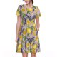 thumbnail image 1 of Easygdp Lavender Flowers para Vestido Transpirable de Mujer, Vestido Suelto de Manga Corta con Pliegues y Bolsillos para el Verano, 1 of 6