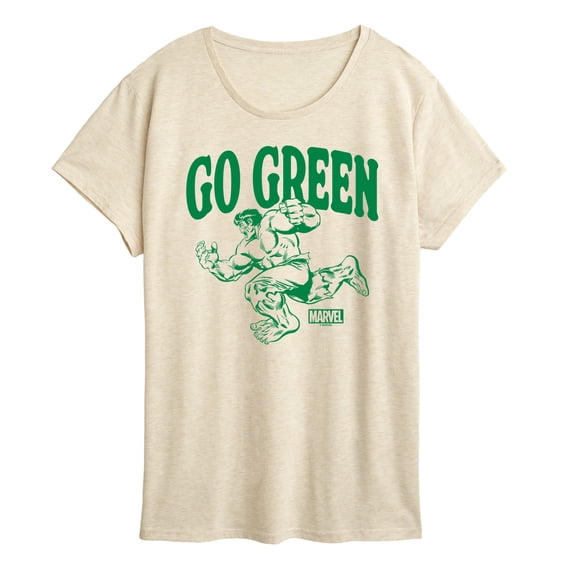 Marvel Hulk - Go Green - Women's Short Sleeve Graphic T-Shirt