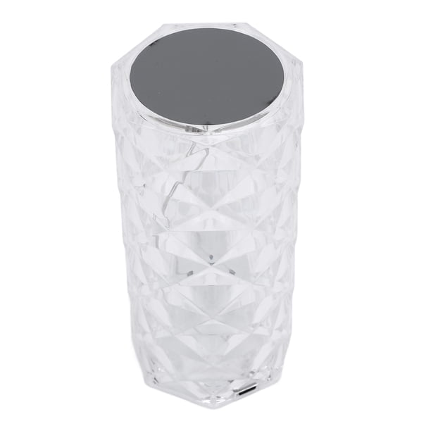 Lámpara de Mesita de Noche Rgb Recargable, Fabricada Con Material Acrílico, Interruptor de Control Táctil, Para Dormitorio en Casa, Lámpara de Mesita de Noche de Ambiente de 3