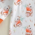 thumbnail image 6 of mgoYE Baby Girl Clothes 0-3 Months Baby Girls Boys Easter Outfit Footed Romper One-Piece Sleepwear and Play Zip Front Footie Romper 0-12 Month(Orange,9-12 Months), 6 of 8