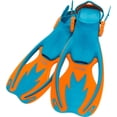 thumbnail image 1 of Aletas infantiles Cressi Rocks azul y naranja L/XL ajustables, 1 of 6
