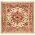 thumbnail image 3 of SAFAVIEH Lyndhurst Miranda Traditional Bordered Runner Rug, Ivory/Rust, 2'3" x 14', 3 of 5