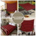 thumbnail image 6 of Black Red Plaid Tapestry for Bedroom Wall Hanging Tapestry, Vintage Rustic Buffalo Checked Gingham Ceiling Backdrop Tapestries Poster Blanket Wall Decor for Teens Room Living Room Dorm 51" x 59", 6 of 8