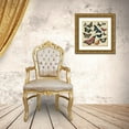 thumbnail image 3 of Vision Studio 15x15 Gold Ornate Wood Framed with Double Matting Museum Art Print Titled - Butterflies and Linen I, 3 of 4