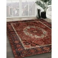 thumbnail image 3 of Ahgly Company Machine Washable Indoor Round Traditional Sienna Brown Area Rugs, 4' Round, 3 of 7
