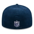 thumbnail image 4 of Men's New Era Navy New England Patriots Throwback Cord 59FIFTY Fitted Hat, 4 of 6
