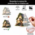 thumbnail image 5 of Fairy Garden Sculpture, Tree Trunk Fairy House Garden Statue, Outdoor Lawn and Yard Decoration, Romantic House Rose Shape Table Ornaments, 5 of 5