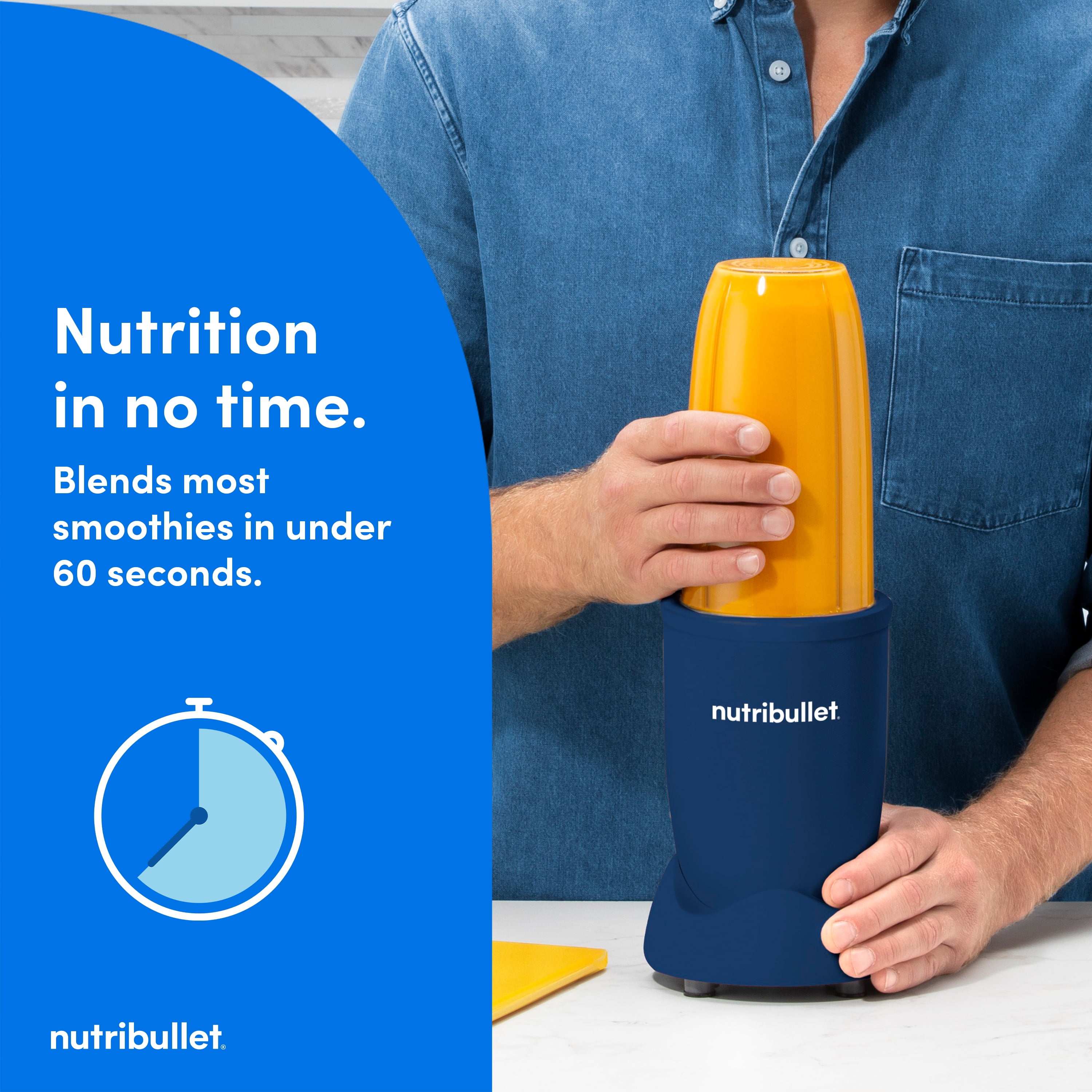 Nutribullet Pro Single Serve Blender, Indigo  (图5)