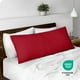 thumbnail image 5 of Bare Home Funda de Almohada Corporal - Cierre de Cremallera - Ultra Suave - Doble Cepillado - Rojo, 5 of 8