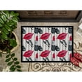 thumbnail image 3 of Watercolor Lipstick and Grey Stripes Doormat 24x36, 3 of 4