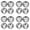 Silver 4PCS, variant on 4 Piece Stainless Steel Drip Pan Set Stove Burner Ring For W10278125 Burner Cover Of Electric Furnace