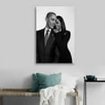thumbnail image 4 of Michelle Obama And Barack Obama Black And White Room Aesthetic Poster Print Art Wall Painting Canvas Posters Gifts Modern Bedroom Decor 12x18inch(30x45cm), 4 of 6