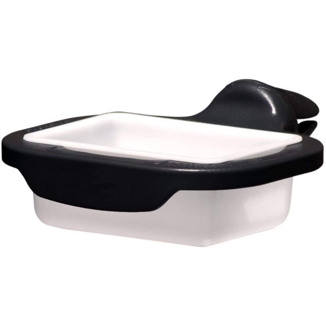 Clip de inmersión Saucemoto | Un recipiente para salsas en el automóvil para ketchup y salsas para mojar. Como se ve en Shark Tank (paquete de 2, negro) MFZFUKR WRMH-79-1