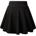 thumbnail image 2 of Women's Casual Stretchy Flared Pleated Mini Skater Skirt with Shorts, 2 of 4