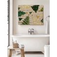 thumbnail image 6 of Vintage Christmas Canvas Print Wall Art Green Xmas Tree Star Snowflake Wood Striped Pictures Painting Morden Artwork for Living Room Bedroom, Ready to Hang - 12"x16", 6 of 6
